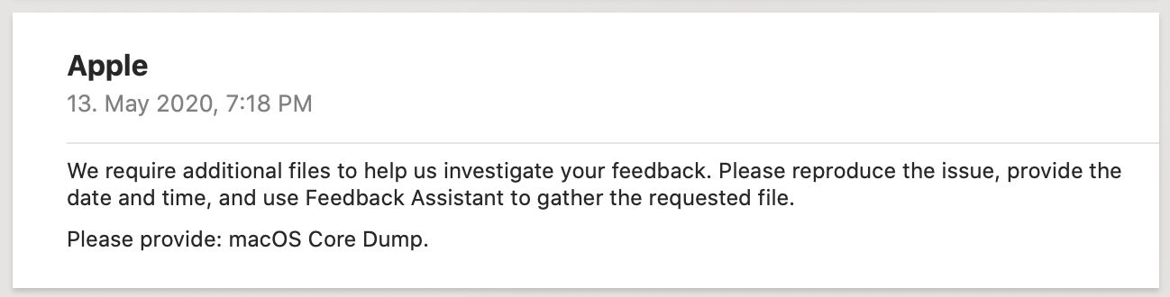 How to macOS Core Dump