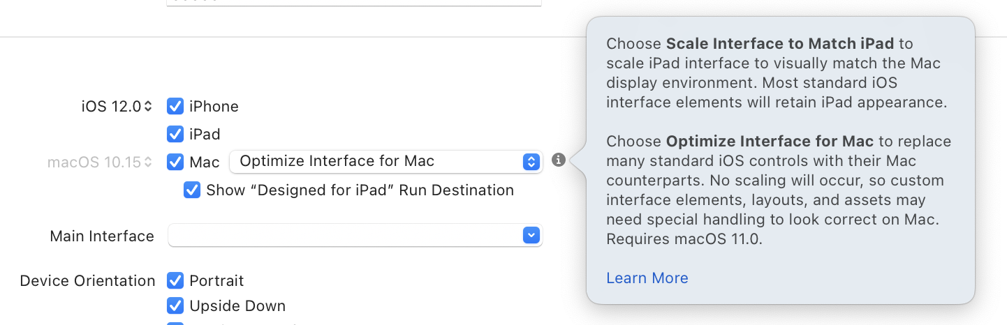 Forbidden Controls in Catalyst: Optimize Interface for Mac